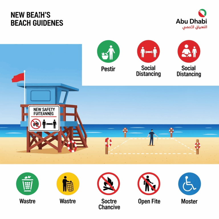 Illustration for: Abu Dhabi Launches New Beach Guideline