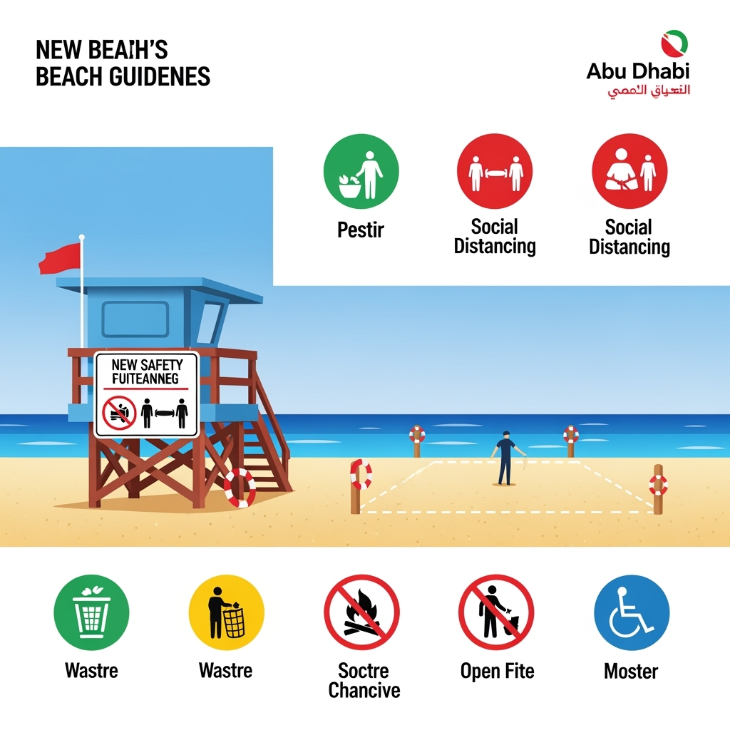 Illustration for: Abu Dhabi Launches New Beach Guideline
