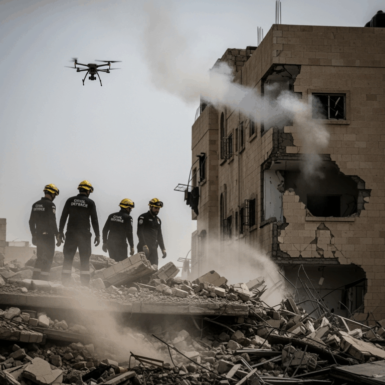 Illustration for: Israeli Strikes Target Hamas Leaders