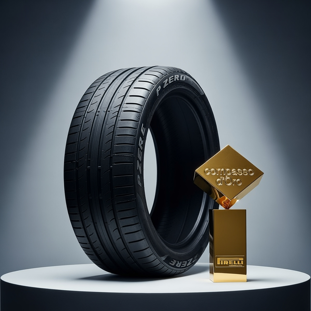 Illustration for: Pirelli P Zero E Wins Compasso d’Oro Award