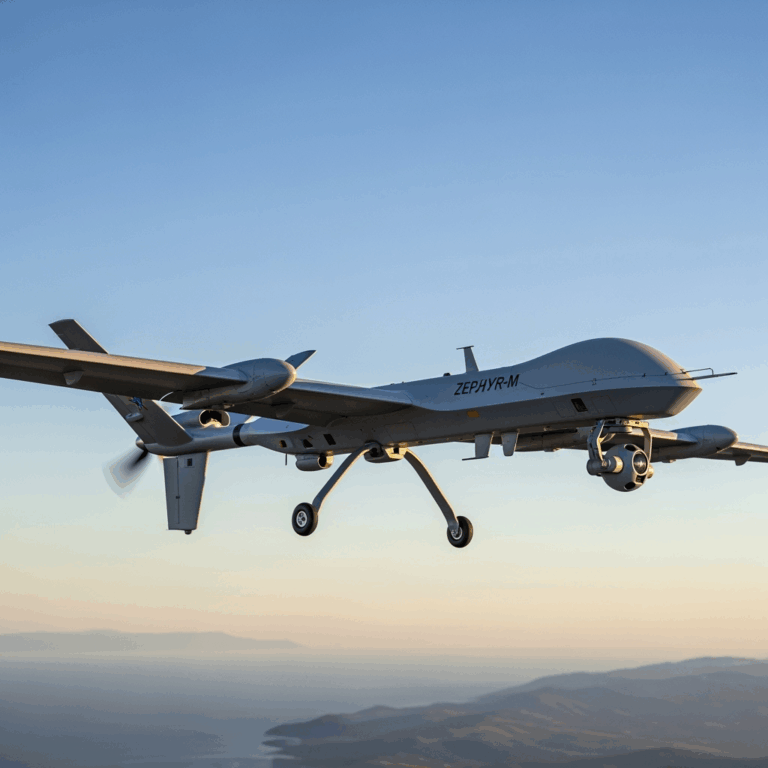 Illustration for: Russian 'Zephyr-M' Drone: 24-Hour Flight Capability