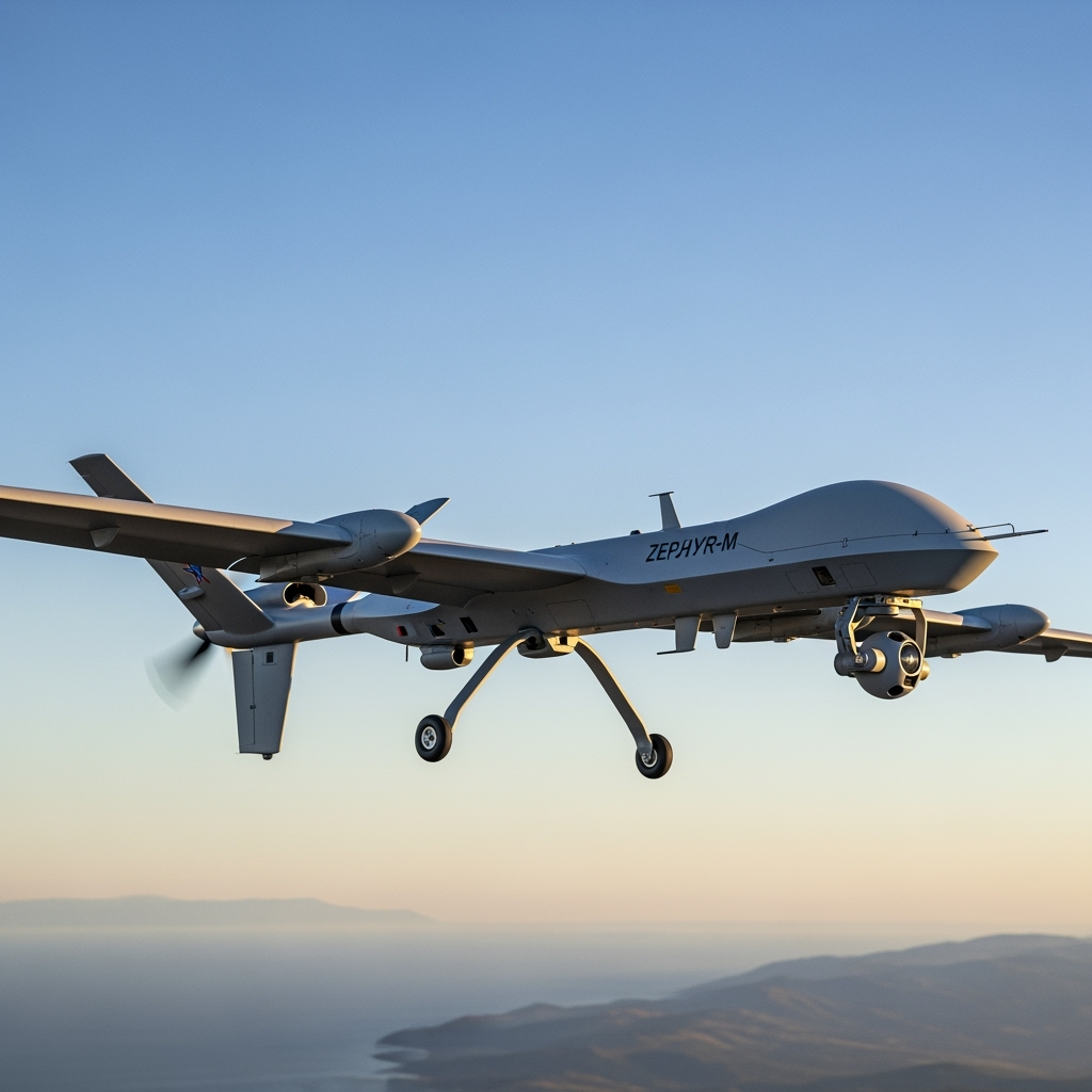 Illustration for: Russian 'Zephyr-M' Drone: 24-Hour Flight Capability