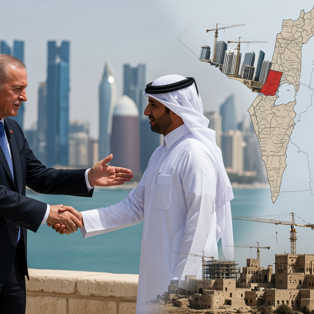 Illustration for: Turkey Supports Qatar Amid Israeli Expansion