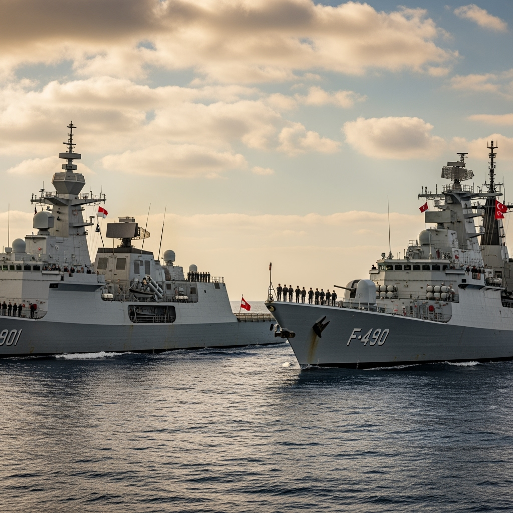 Illustration for: Egypt-Turkey Joint Naval Exercises 'Sea of Friendship'