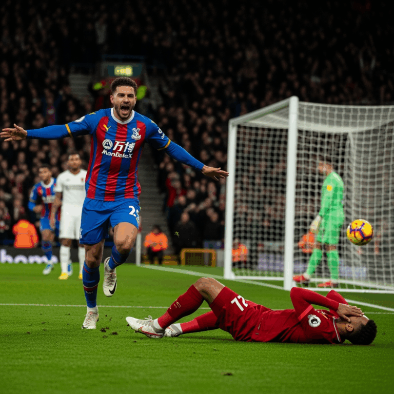 Illustration for: Crystal Palace Defeats Liverpool in Thrilling Match