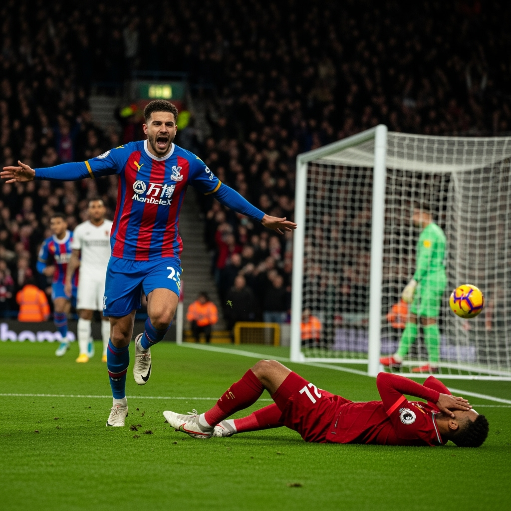 Illustration for: Crystal Palace Defeats Liverpool in Thrilling Match