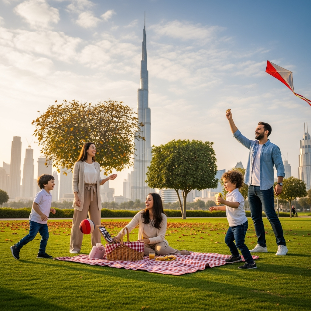 Illustration for: UAE Embraces Cooler Weather After Autumn Equinox