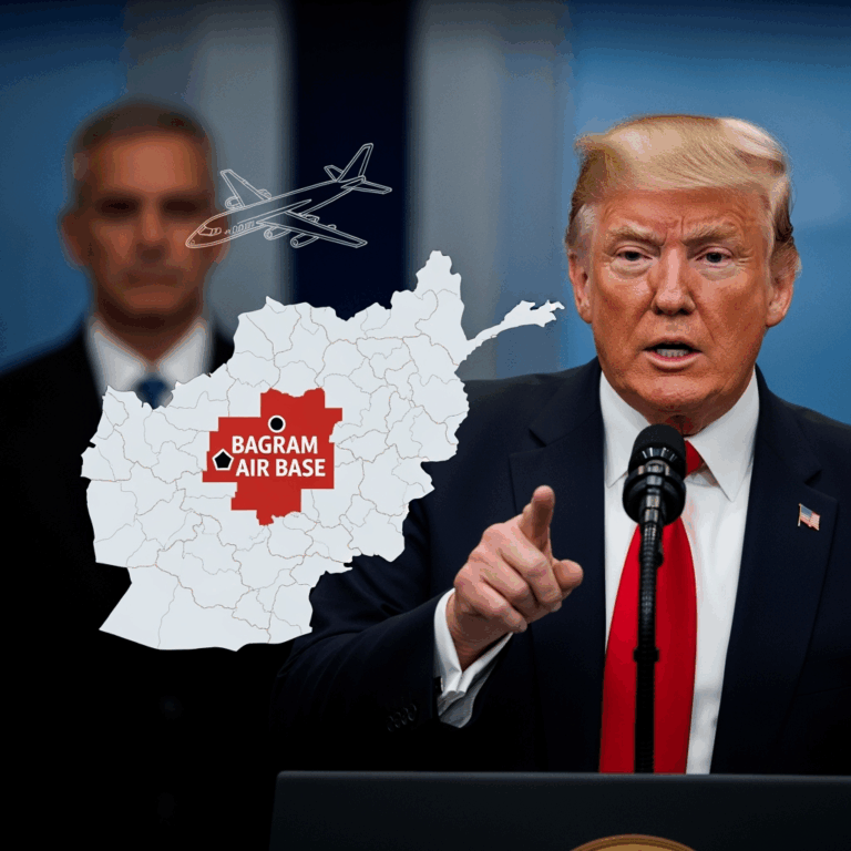 Illustration for: Trump Warns Afghanistan Over Bagram Air Base