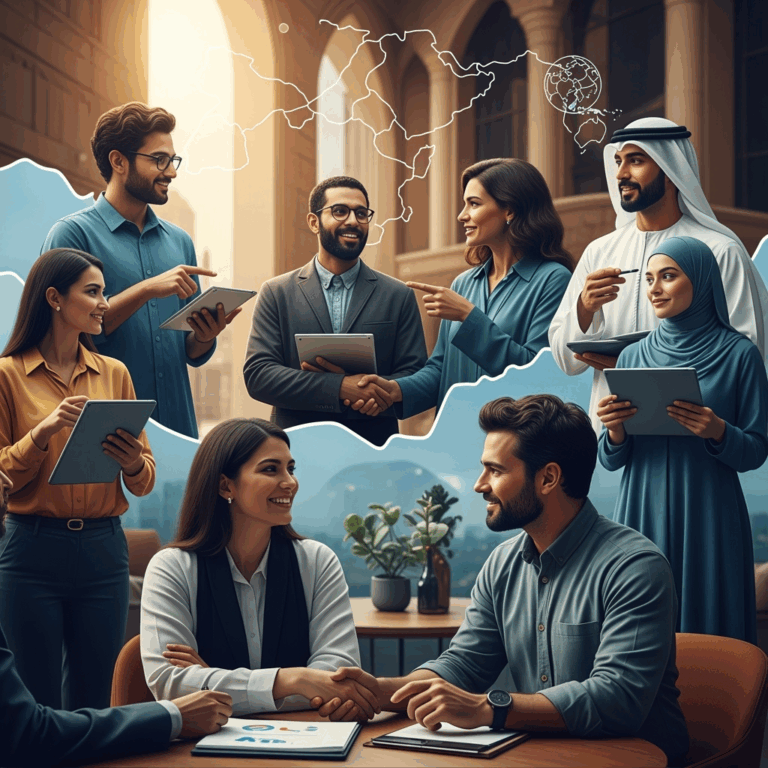 Illustration for: The New Wave of Middle Eastern Philanthropy