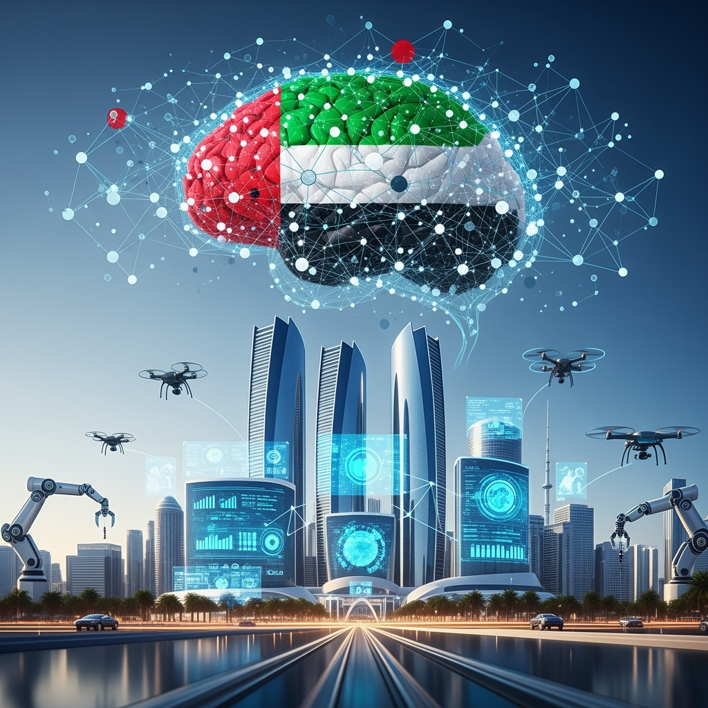 Illustration for: Abu Dhabi's AI Government Vision by 2027