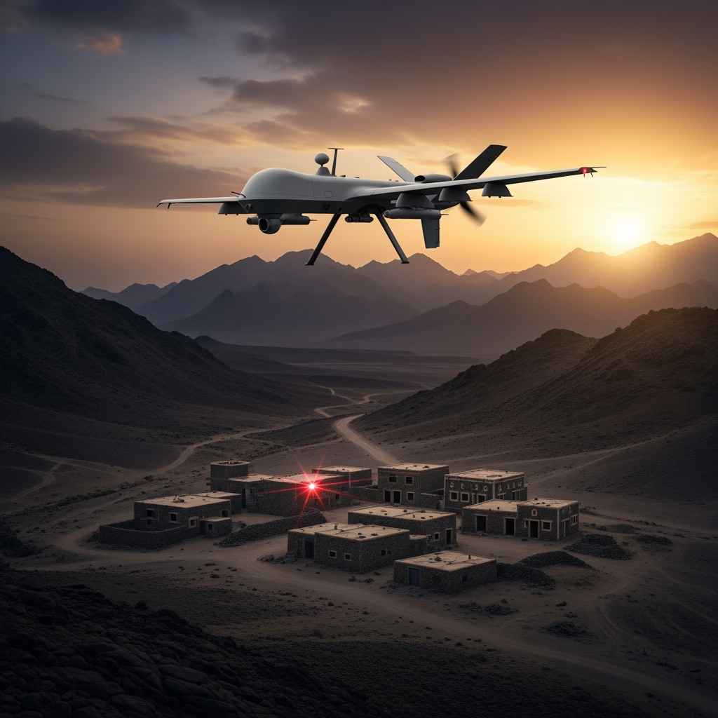 Illustration for: US Drone Strikes in Yemen: Al-Qaeda Leaders Targeted