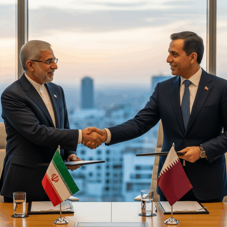Illustration for: Iran-Qatar Talks Yield Positive Results