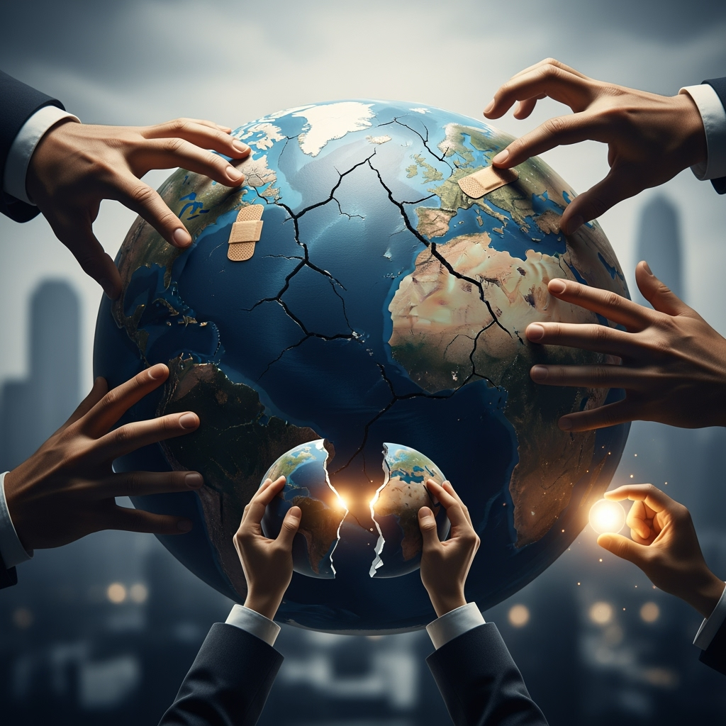 Illustration for: Global Trust Crisis and Middle Power Action