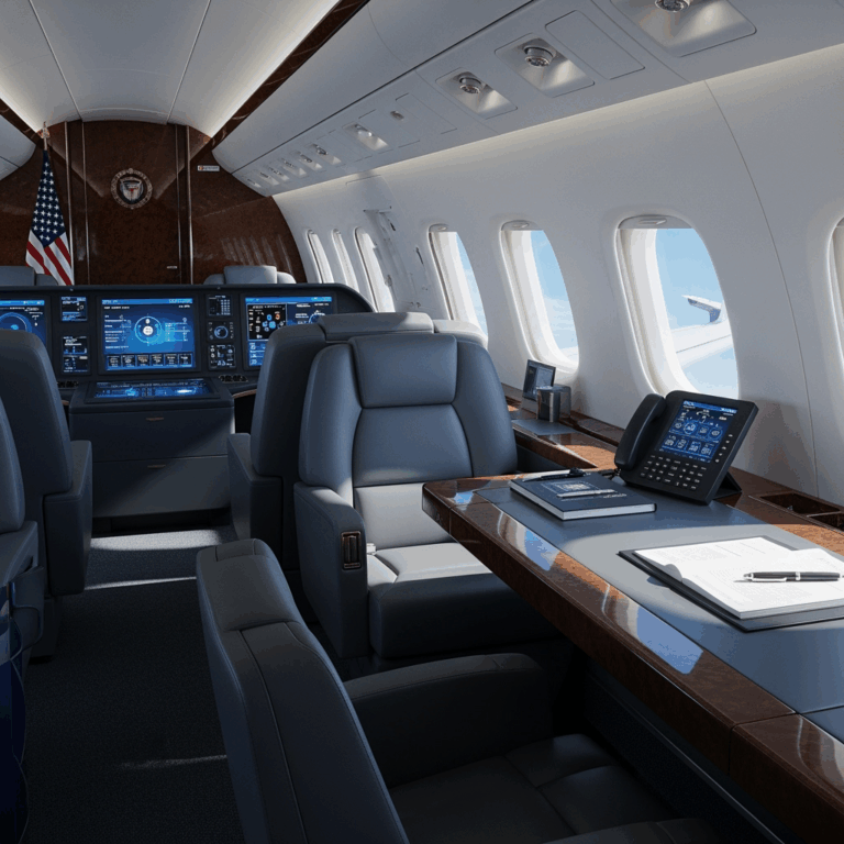 Illustration for: Features of the Presidential Aircraft