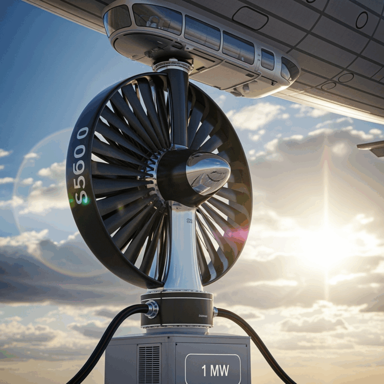 Illustration for: S1500 Airship Turbine Generates 1 Megawatt Power