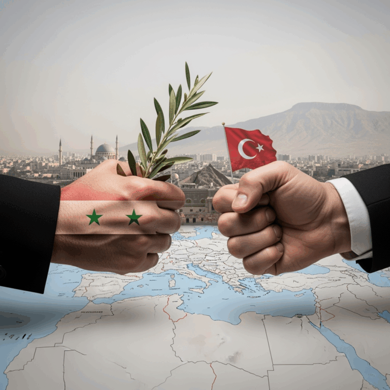 Illustration for: Syrian-Turkish Talks on SDF Agreement and Regional Developments