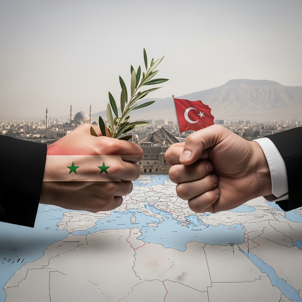 Illustration for: Syrian-Turkish Talks on SDF Agreement and Regional Developments