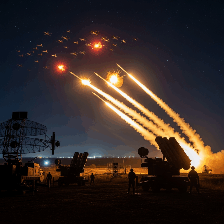 Illustration for: Russian Forces Intercept 43 Ukrainian Drones