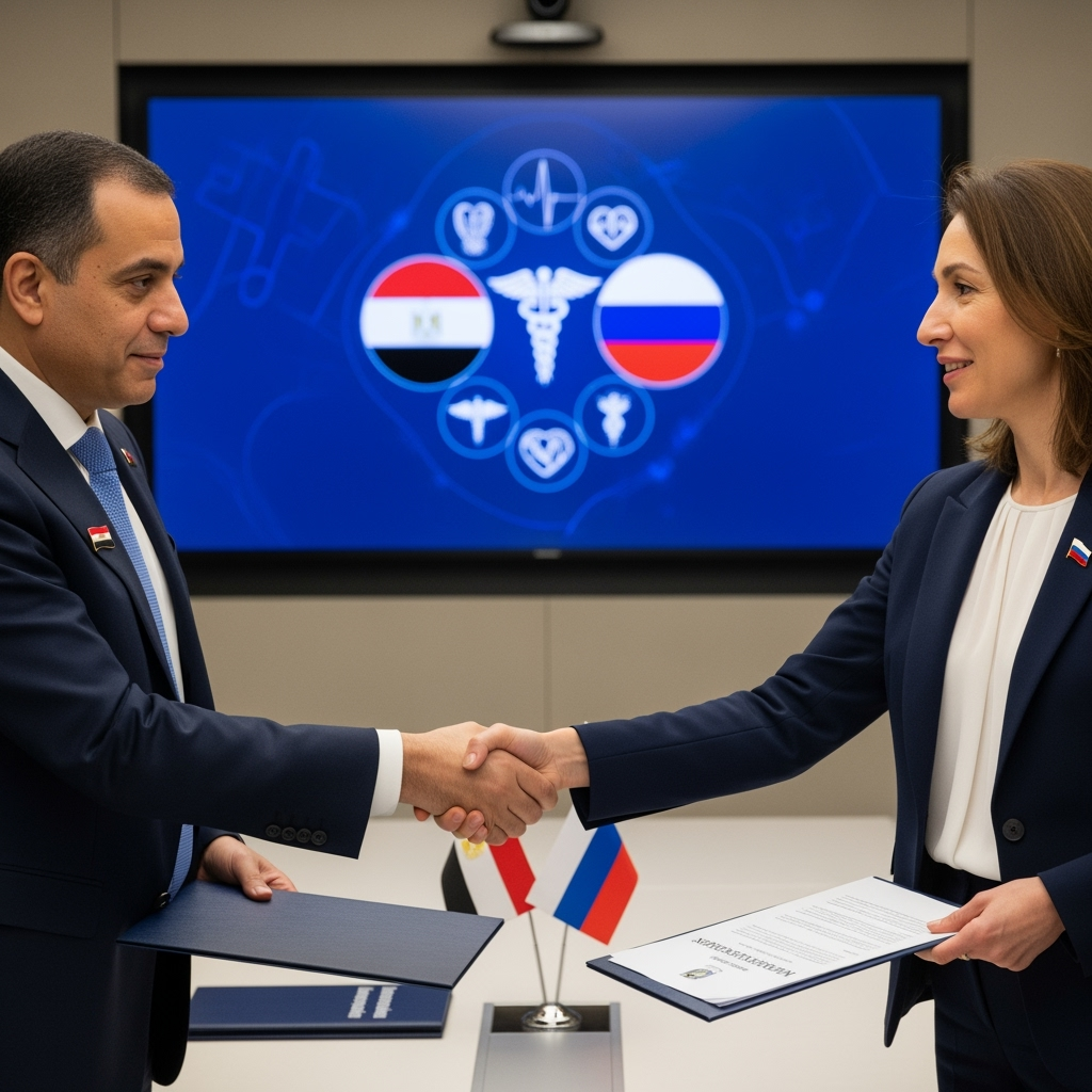 Illustration for: Egypt-Russia Healthcare Collaboration