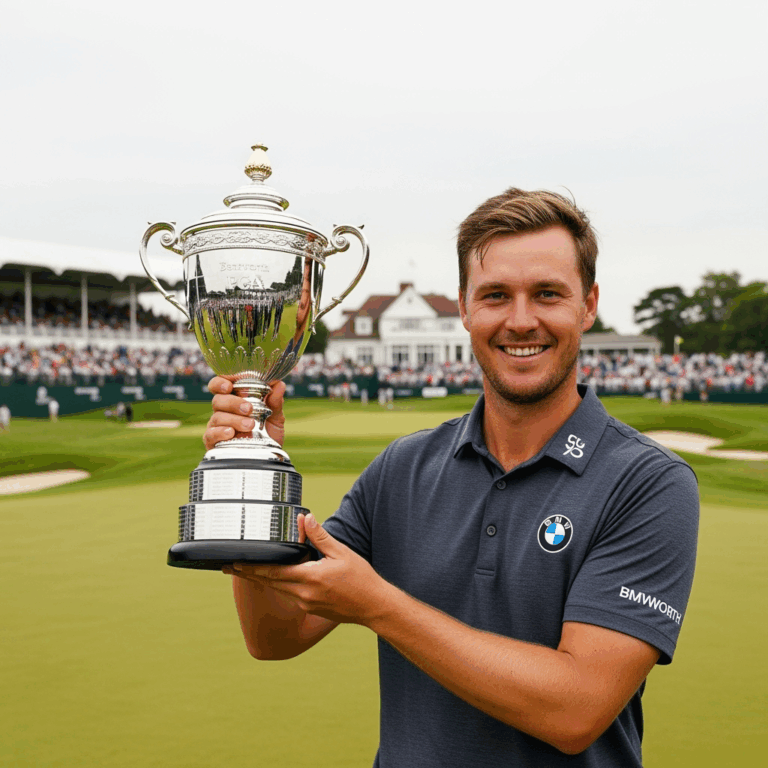 Illustration for: Alex Noren Wins 12th Title at BMW PGA Championship