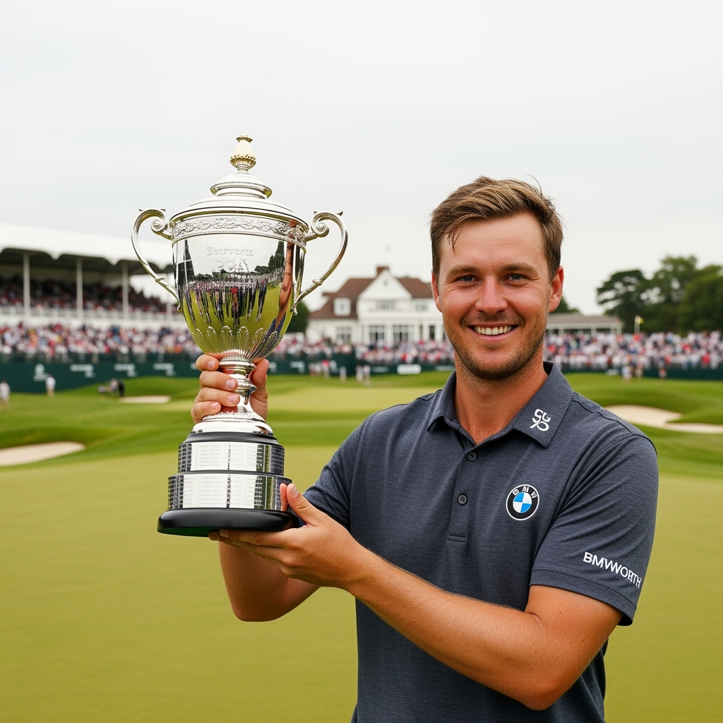 Illustration for: Alex Noren Wins 12th Title at BMW PGA Championship