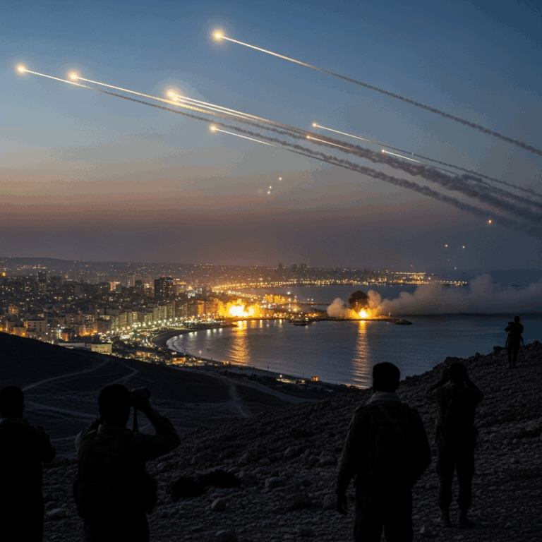 Illustration for: Yemeni Forces Strike Israeli Targets in Jaffa