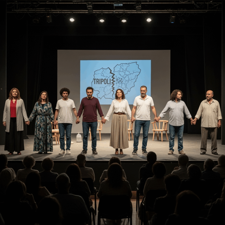Illustration for: Reconciliation through Theater in Tripoli