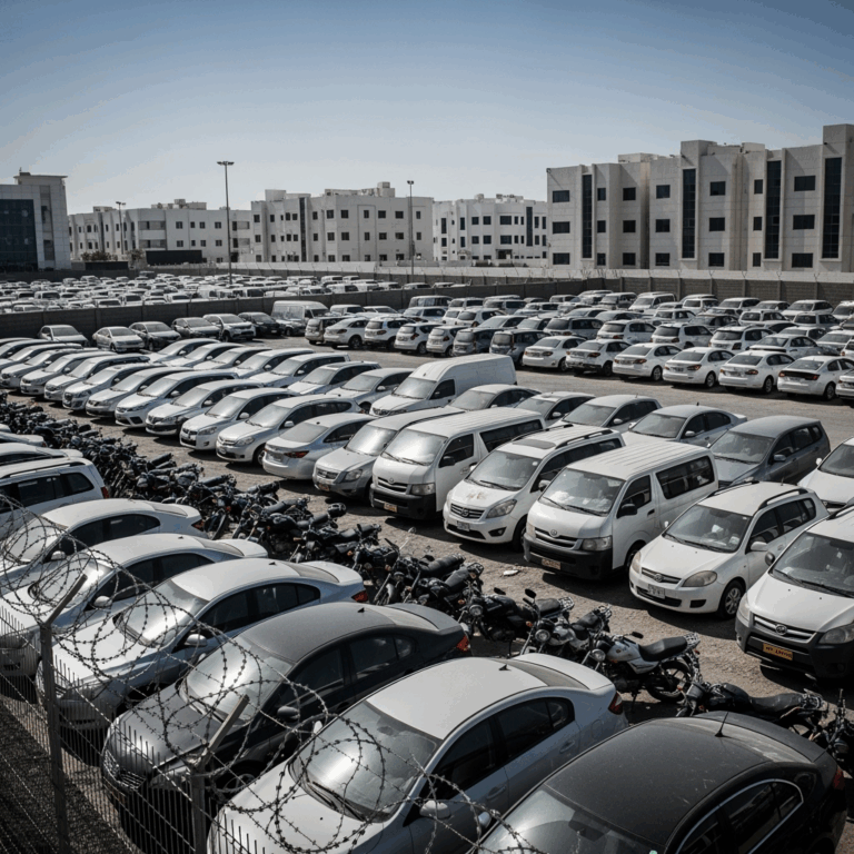 Illustration for: Impounded Vehicles in Sharjah: New Disposal Rules