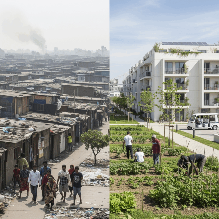Illustration for: Urbanization in the Global South: Challenges and Solutions
