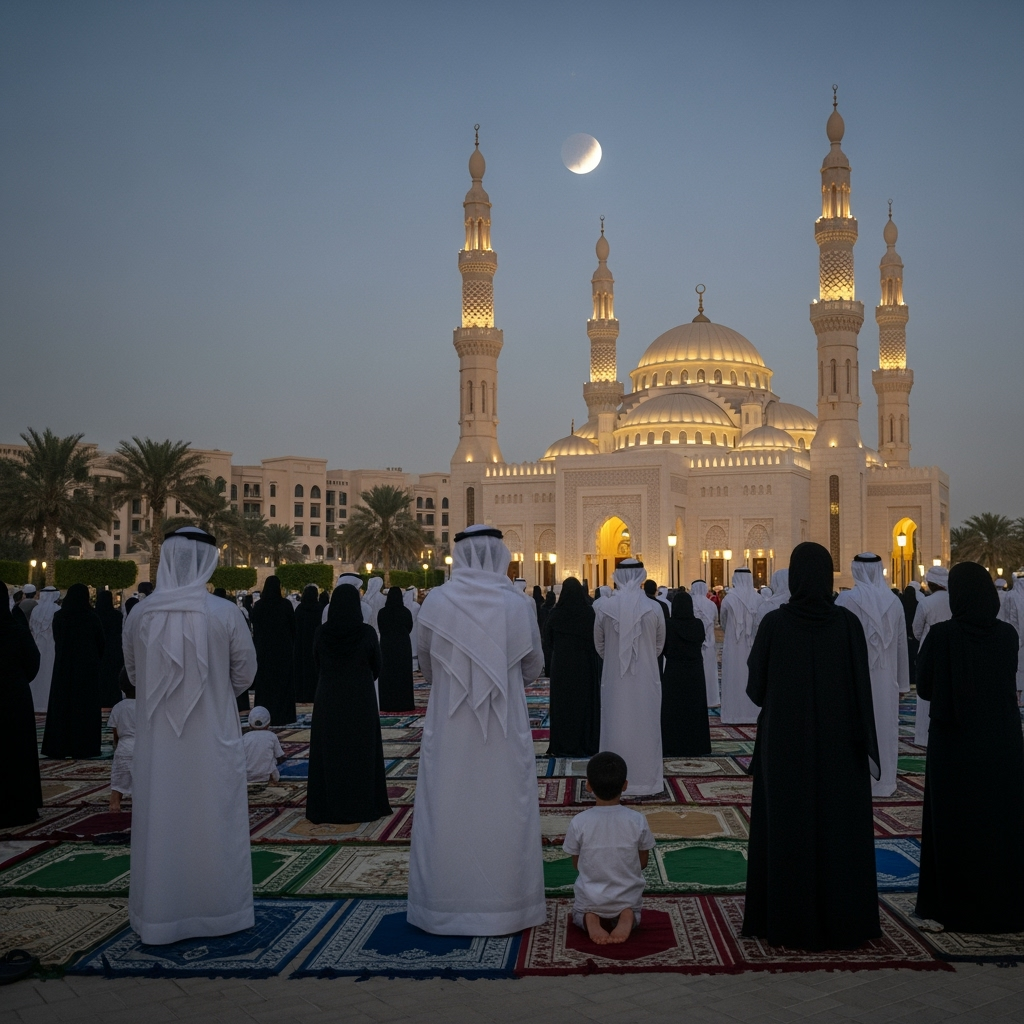 Illustration for: UAE Prepares for Lunar Eclipse Prayer on Sept 7