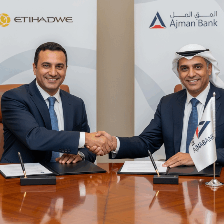 Illustration for: EtihadWE and Ajman Bank Forge Strategic Partnership