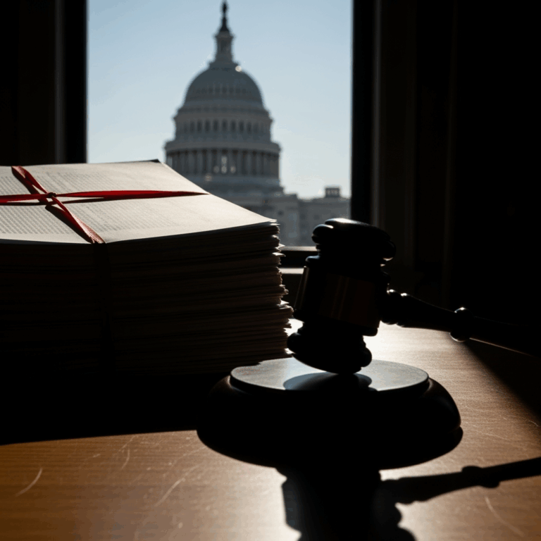 Illustration for: Government Shutdown Looms Amid Budget Standoff