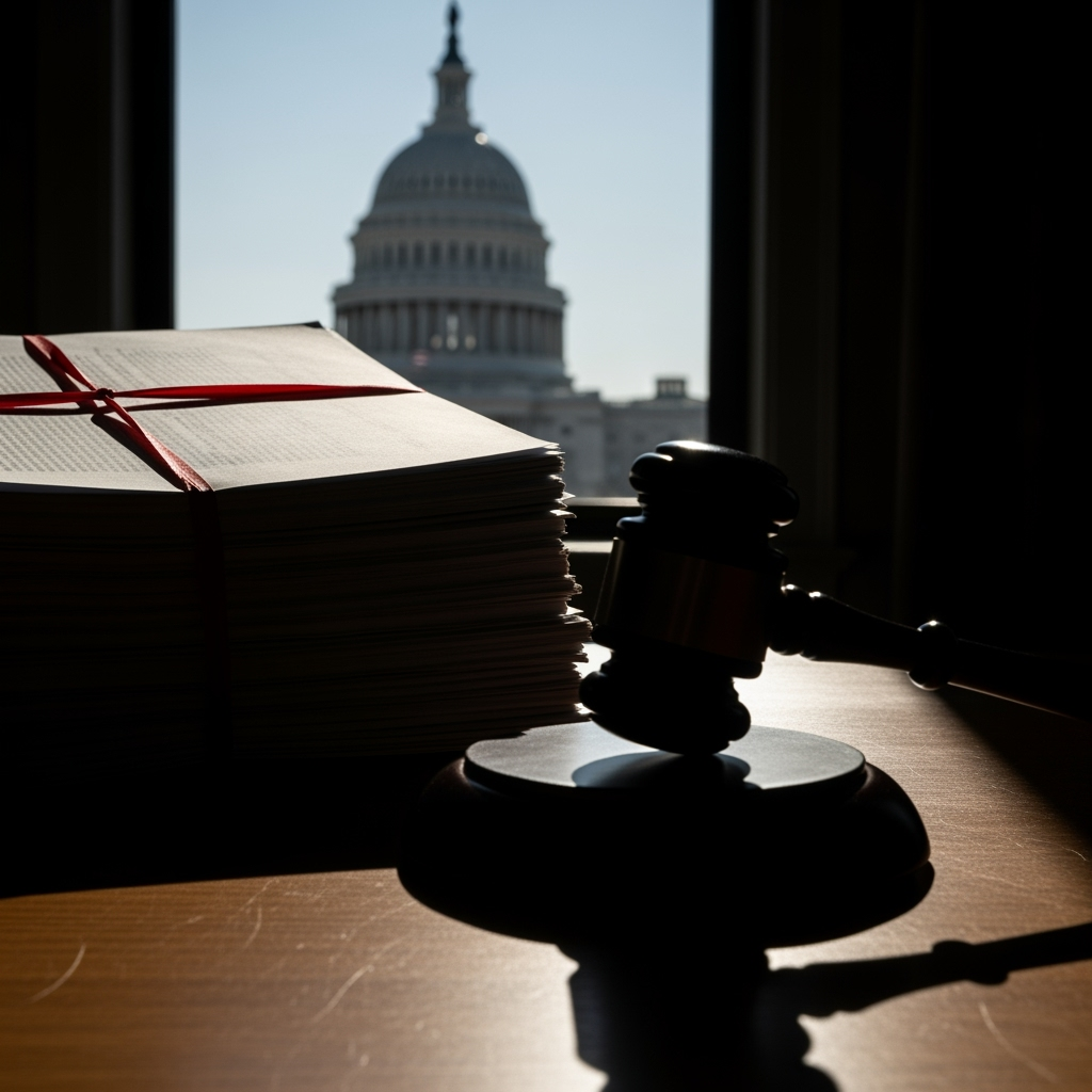 Illustration for: Government Shutdown Looms Amid Budget Standoff
