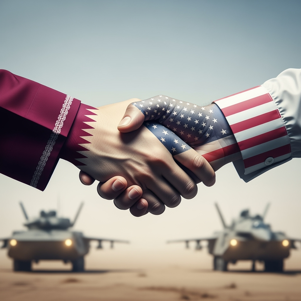 Illustration for: Qatar-U.S. Defense Pact Nears Amid Tensions