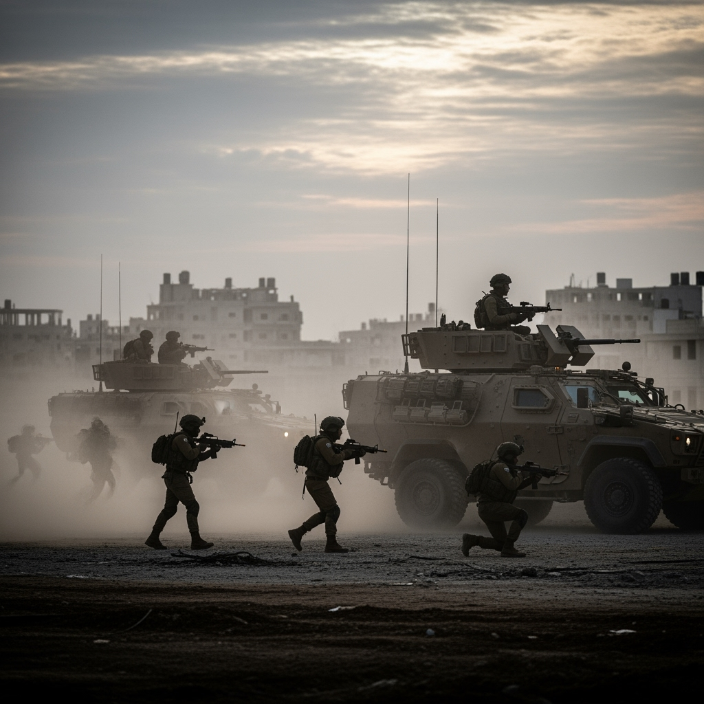 Illustration for: Israel Launches Key Ground Operation in Gaza