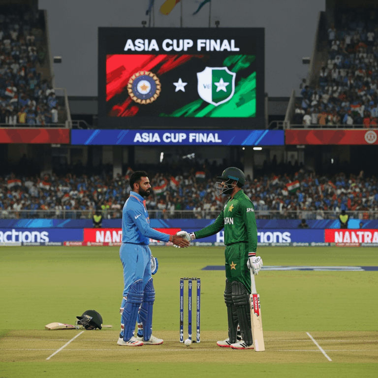 Illustration for: India vs Pakistan Asia Cup Final: Key Guidelines