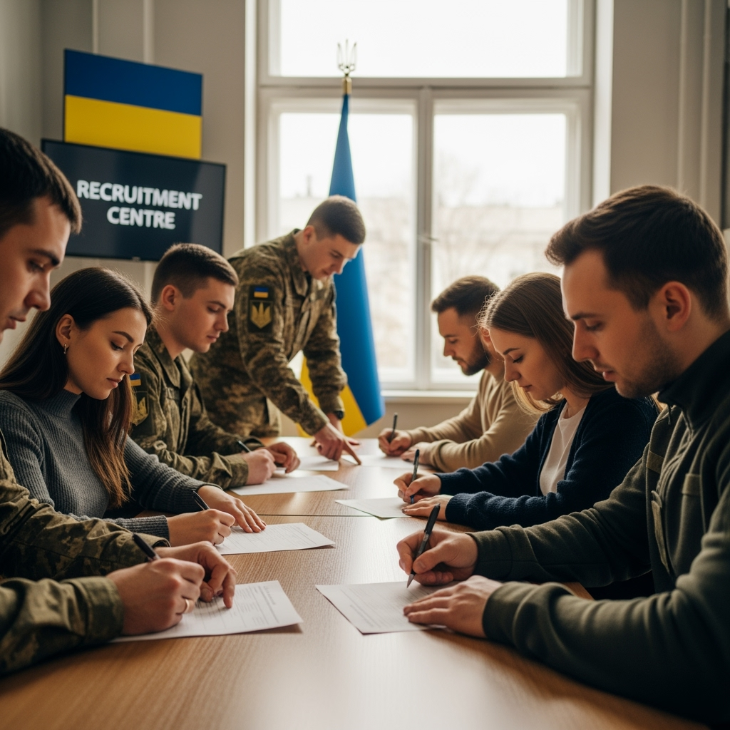 Illustration for: Ukrainian Military Recruitment Initiatives