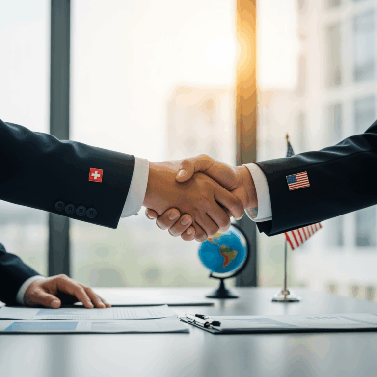 Illustration for: Switzerland Seeks Tariff Solutions with US