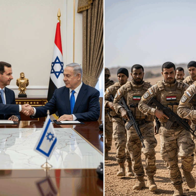 Illustration for: Al-Shara on Syria-Israel Talks and SDF Integration