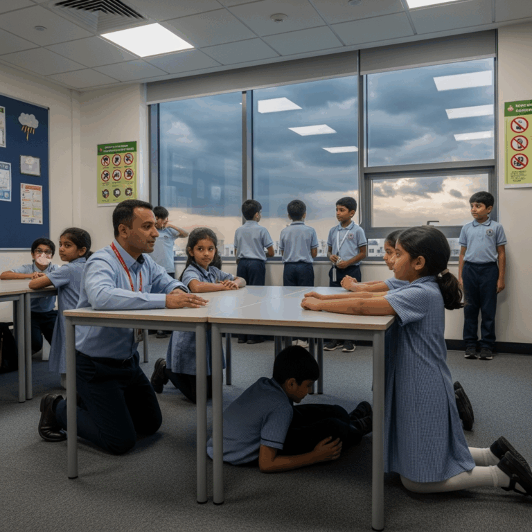 Illustration for: UAE Schools Enhance Weather Preparedness