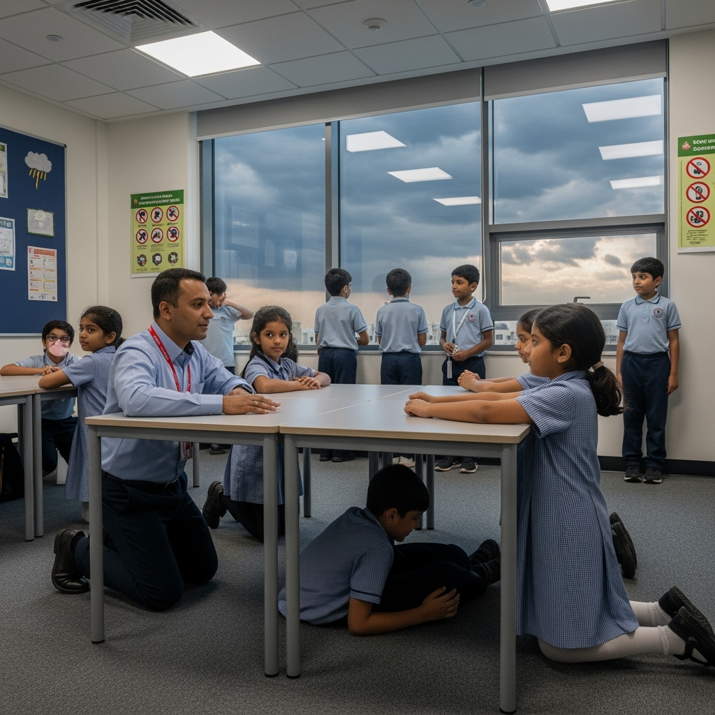 Illustration for: UAE Schools Enhance Weather Preparedness