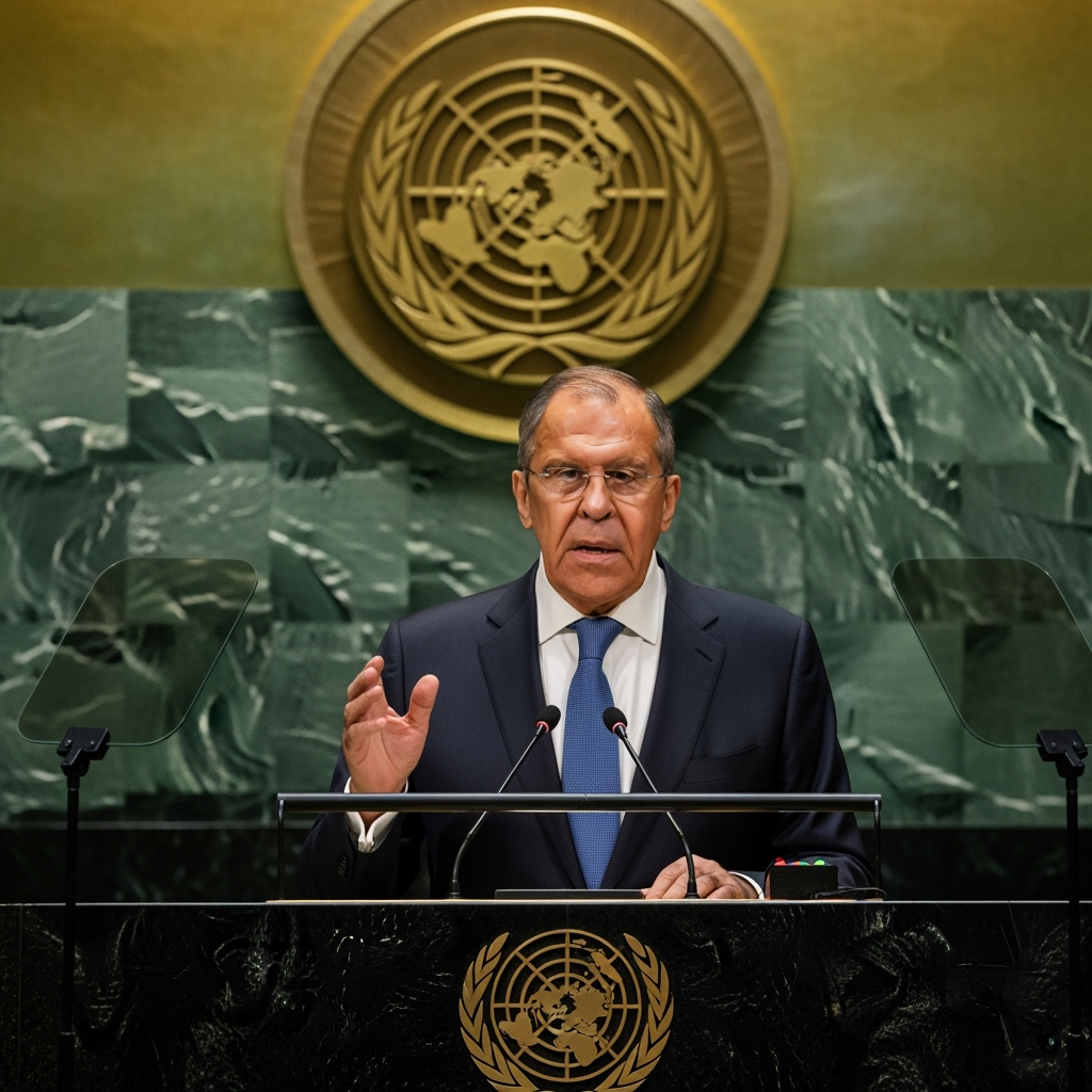 Illustration for: Lavrov's UN Speech on Global Issues