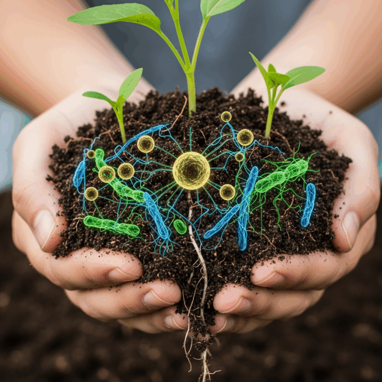 Illustration for: Bacteria and Lipopeptides Enhance Soil Health