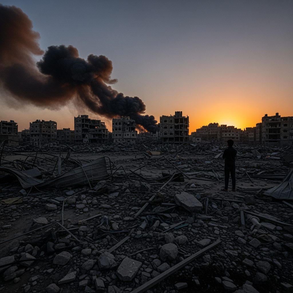 Illustration for: Israeli Airstrikes on Sanaa