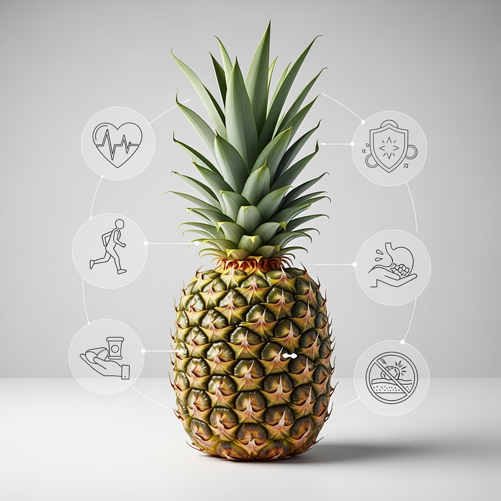 Illustration for: Pineapple: Health Benefits and Precautions