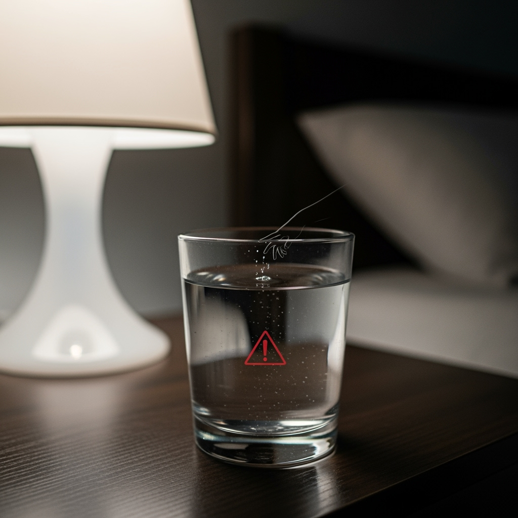 Illustration for: Study Warns Against Leaving Water Exposed Overnight