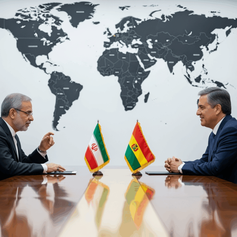 Illustration for: Iran-Bolivia Bilateral Talks and Global Sanctions
