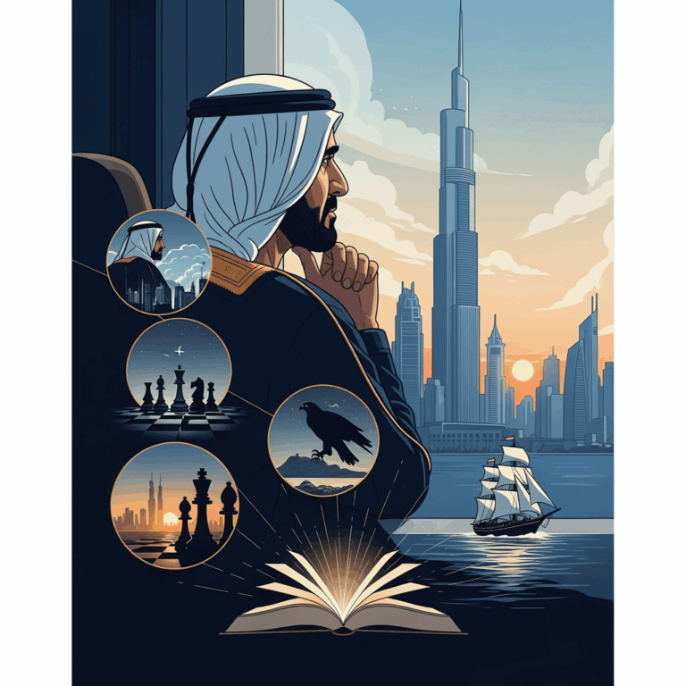Illustration for: Dubai Ruler's Life Lessons in New Book