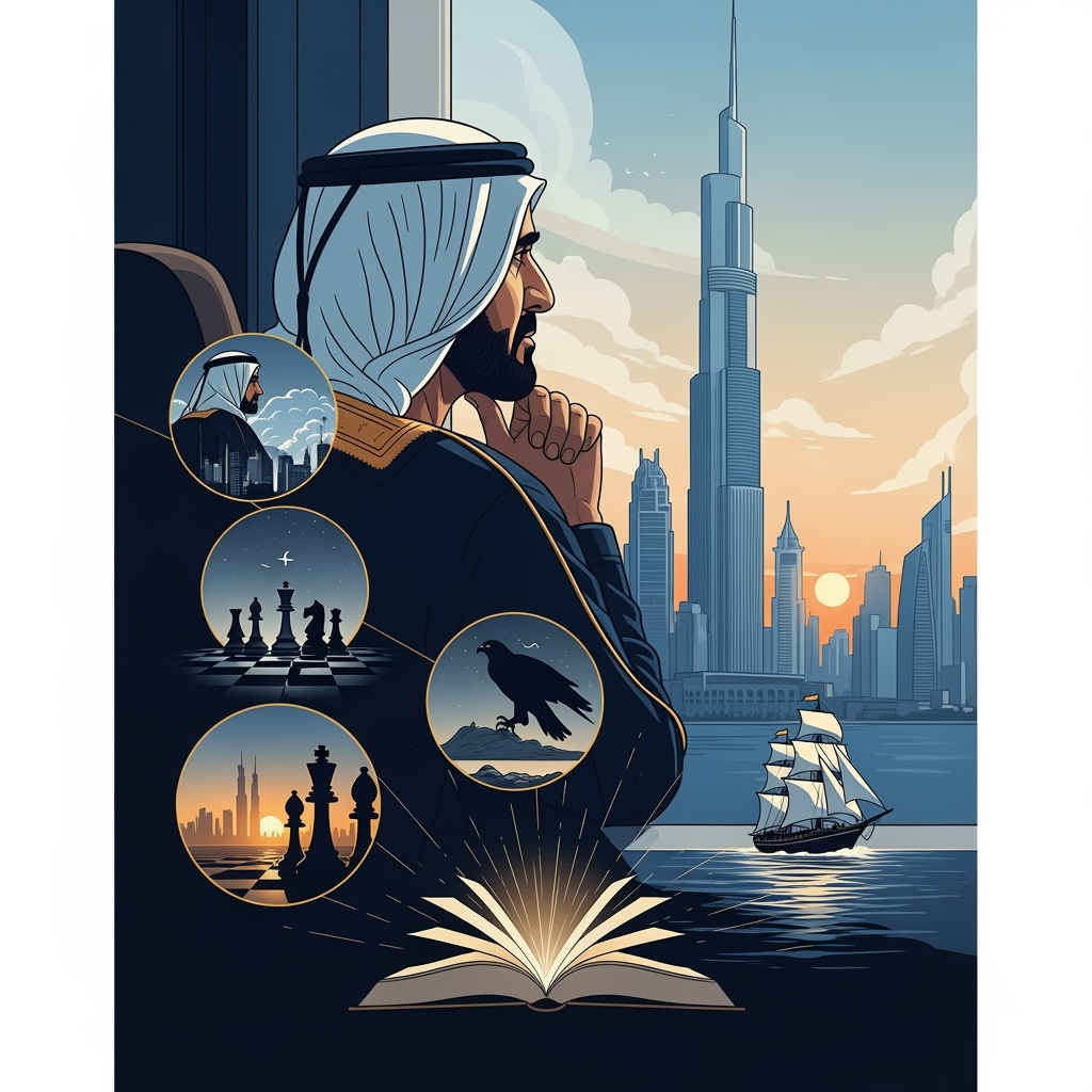Illustration for: Dubai Ruler's Life Lessons in New Book