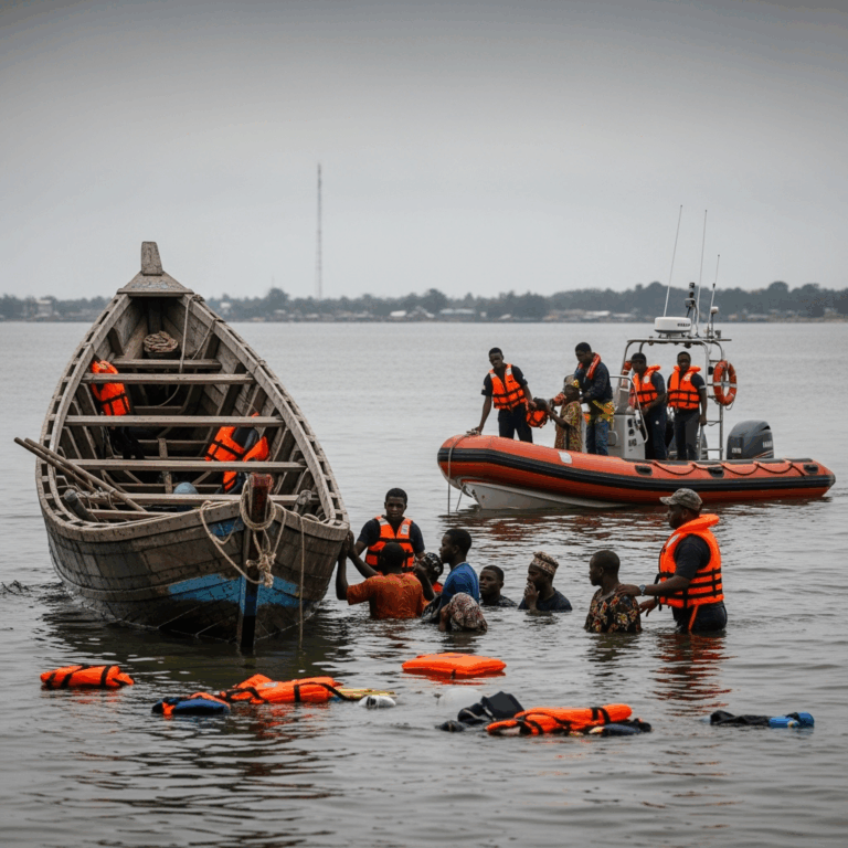 Illustration for: Boat Accident in Nigeria Claims Multiple Lives